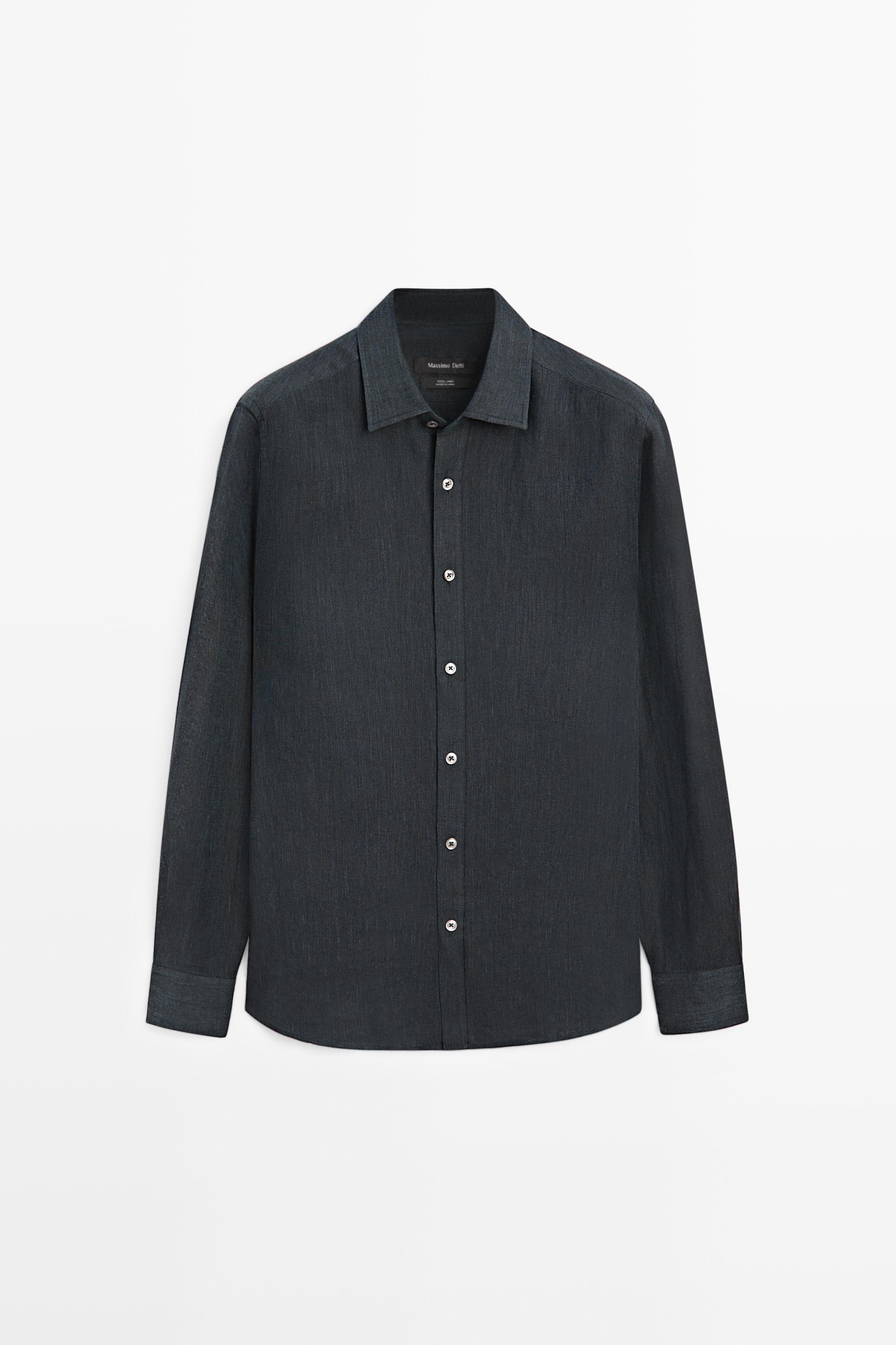 Chemise regular fit 100 % lin